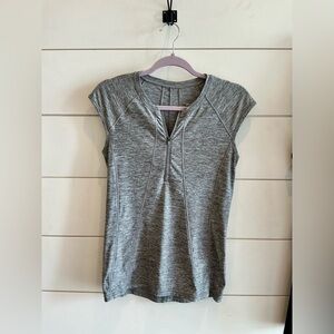 Athleta Pacific Contoured 1/4 zip stretch tank top